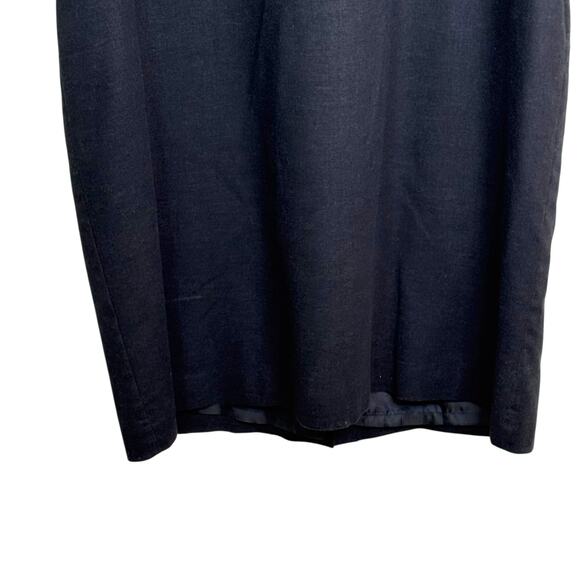 Coldwater Creek Size 16 Linen Blend Black Lined Shift Dress - Picture 3 of 5